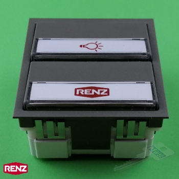RENZ 97-9-85274 Tastenmodul mit 1 Licht- und 1 Klingeltaster