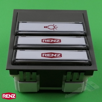 RENZ 97-9-85275 Tastenmodul mit 1 Licht- und 2 Klingeltaster