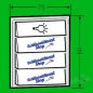 Preview: RENZ 97-9-85276 Tastenmodul mit 1 Licht- und 3 Klingeltaster