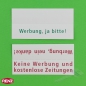 Preview: RENZ Einlage drehbar "Werbung"