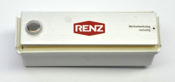 RENZ 97-9-85319 Klingeltaster Alu RSA2-kompakt ohne Gravur, mit Montagegehäuse, weiss