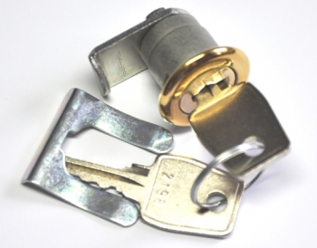 Hebelzylinder für Briefkästen in Messing (Titanmessing) Euro Locks