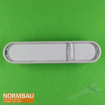 Normbau - Meteor Namensschild lichtgrau für Briefkasten 83