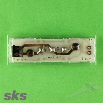SKS - Kombitaster mit Mirkroschalter  - glasklar