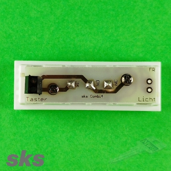 SKS - Kombitaster mit Mirkroschalter - weiss