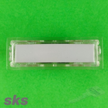 SKS - Kombitaster mit Mirkroschalter und LED - glasklar