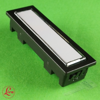 Klingeltaster LIRA Modell 650 mit Mikroschalter, Artikel NT1404-5 anthrazit