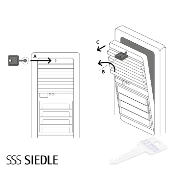 SIEDLE Schlüssel für Montagerahmen MR 5...