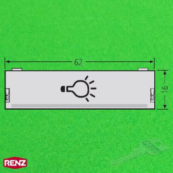 RENZ 97-9-82254 Lichttasterabdeckung 62x16