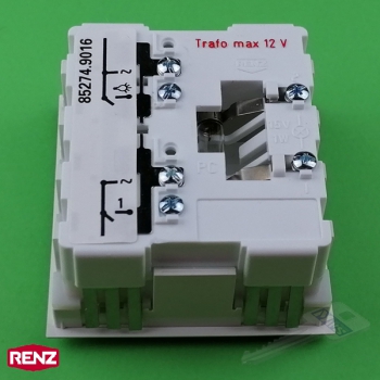 RENZ 97-9-85274 Tastenmodul mit 1 Licht- und 1 Klingeltaster