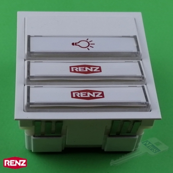 RENZ 97-9-85275 Tastenmodul mit 1 Licht- und 2 Klingeltaster