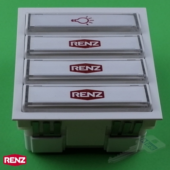 RENZ 97-9-85276 Tastenmodul mit 1 Licht- und 3 Klingeltaster