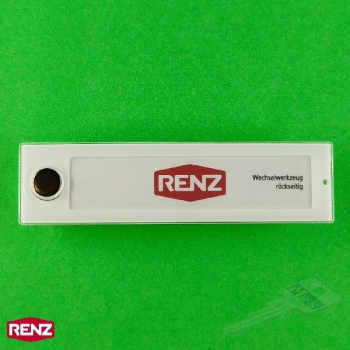 RENZ 97-9-85339 Kunststoff RSA2-kompakt Namensschild, mit Edelstahlklingelknopf