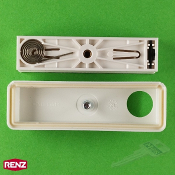 RENZ 97-9-85355 RSA2 Aluminium Namensschild mit Montagegehäuse
