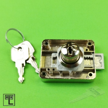 Preview: MLM Aufschraubschloss 539/18 mit PRESTIGE-Zylinder verschiedenschließend, Dornmaß variabel