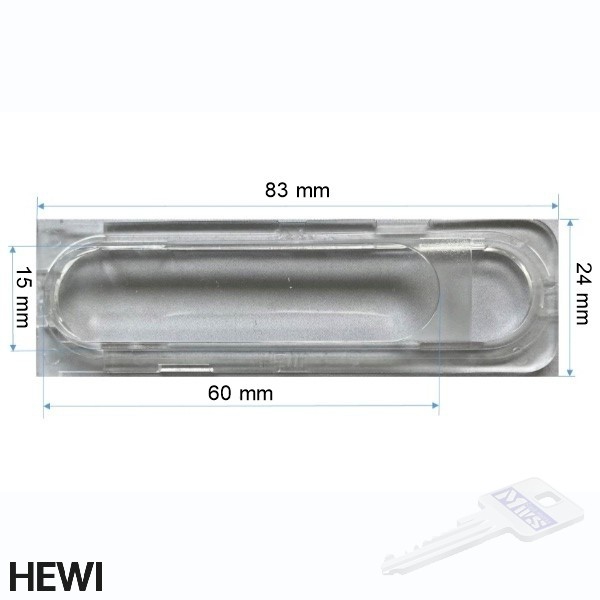 HEWI Namenschild 83 x 24 mm