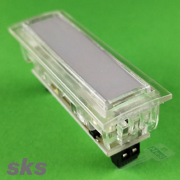 SKS - Kombitaster mit Mirkroschalter und LED - glasklar
