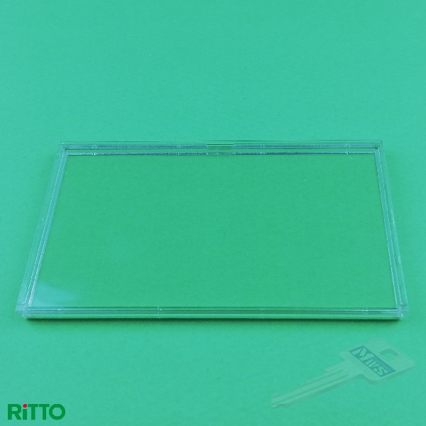 Ritto Namensschildplatte transparent