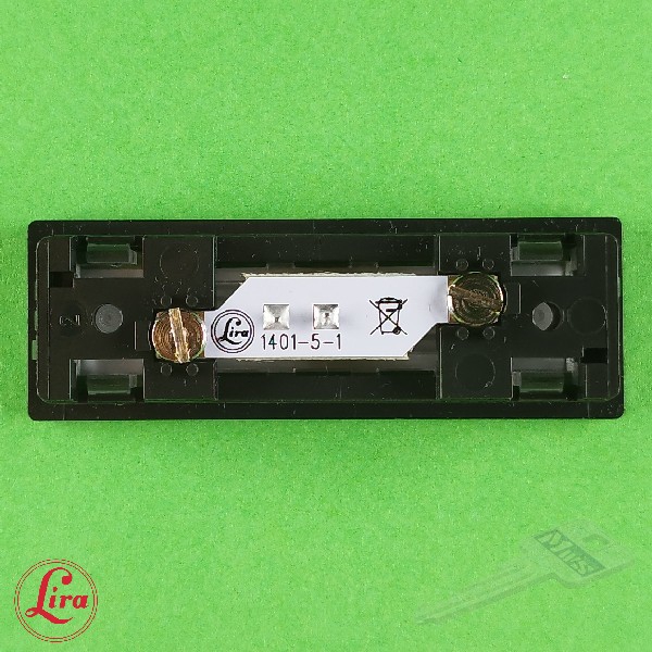 Klingeltaster LIRA Modell 650 mit Mikroschalter, Artikel NT1404-5 anthrazit