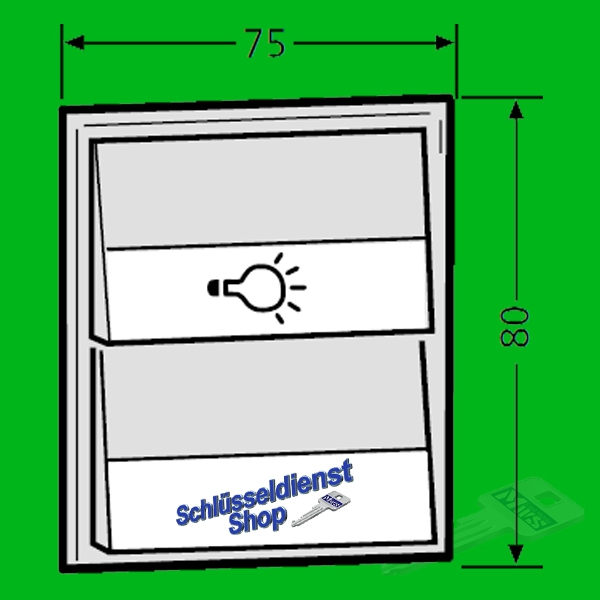 RENZ 97-9-85274 Tastenmodul mit 1 Licht- und 1 Klingeltaster