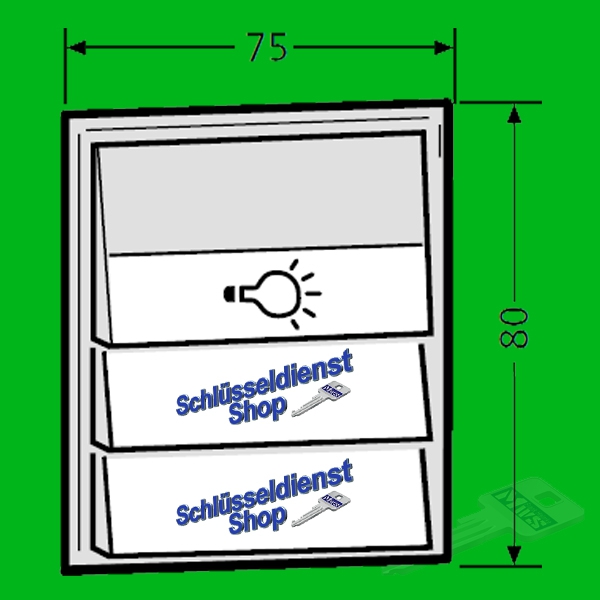 RENZ 97-9-85275 Tastenmodul mit 1 Licht- und 2 Klingeltaster