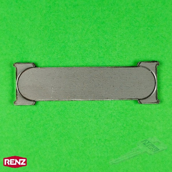 RENZ 97-9-90228 Edelstahl-Namensschild RSA ohne Gravur