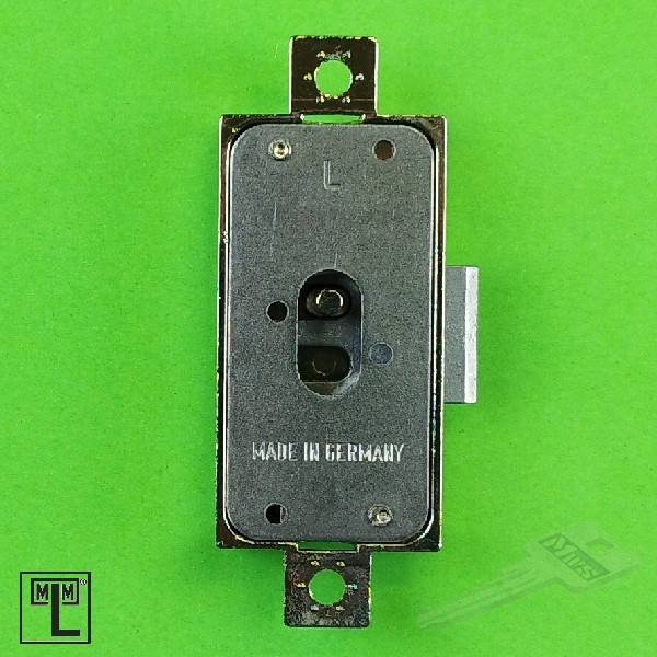 MLM Drehstangenschloss links 740 für 6 mm MLM Schlüssel, Dornmaß 20 mm