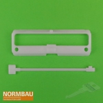 Normbau Torsionsfeder mit Halteteil für Briefkastenklappe (Scharnier)