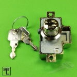 MLM Drehstangenschloss 748 mit PRESTIGE-Zylinder verschiedenschließend, Dornmaß 25 mm